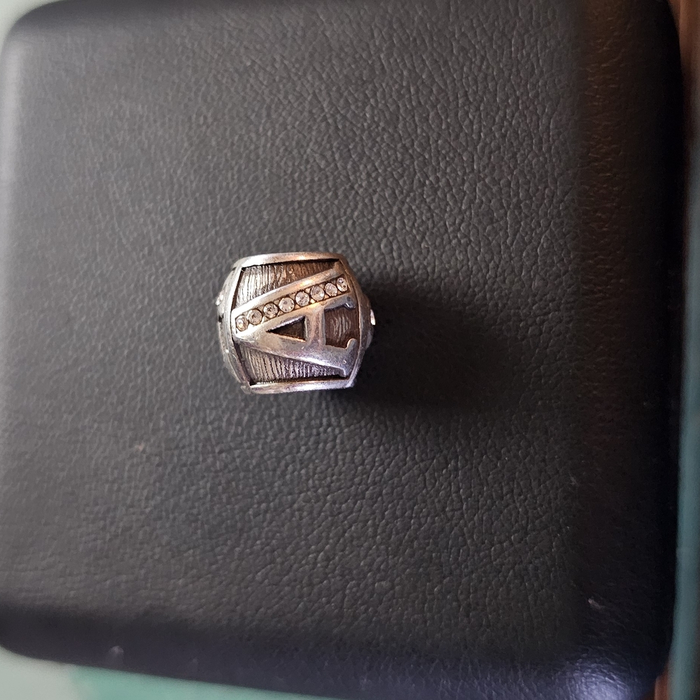 Silver Ring with Crystal Accents